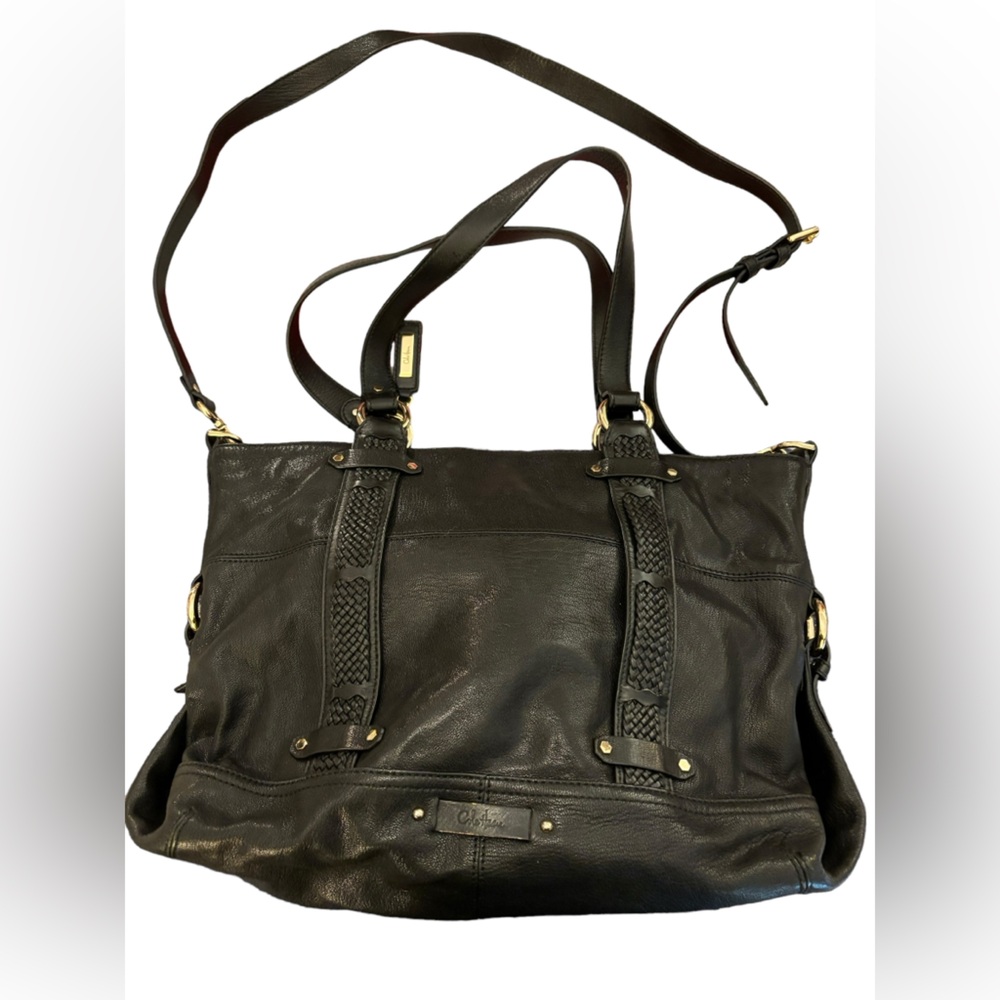 Cole Haan Camden Devin Black Leather Tote‎ Bag Crossbody - Picture 2 of 11